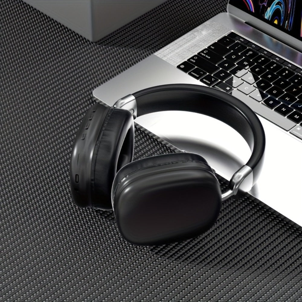 HiFi Deep Bass Noise Cancelling Wireless Earphones with Built-In HD Microphone, Stereo In-Ear Headphones for Travel Office Laptop Phone, Comfortable All-Day Fit, Gift for Men Women