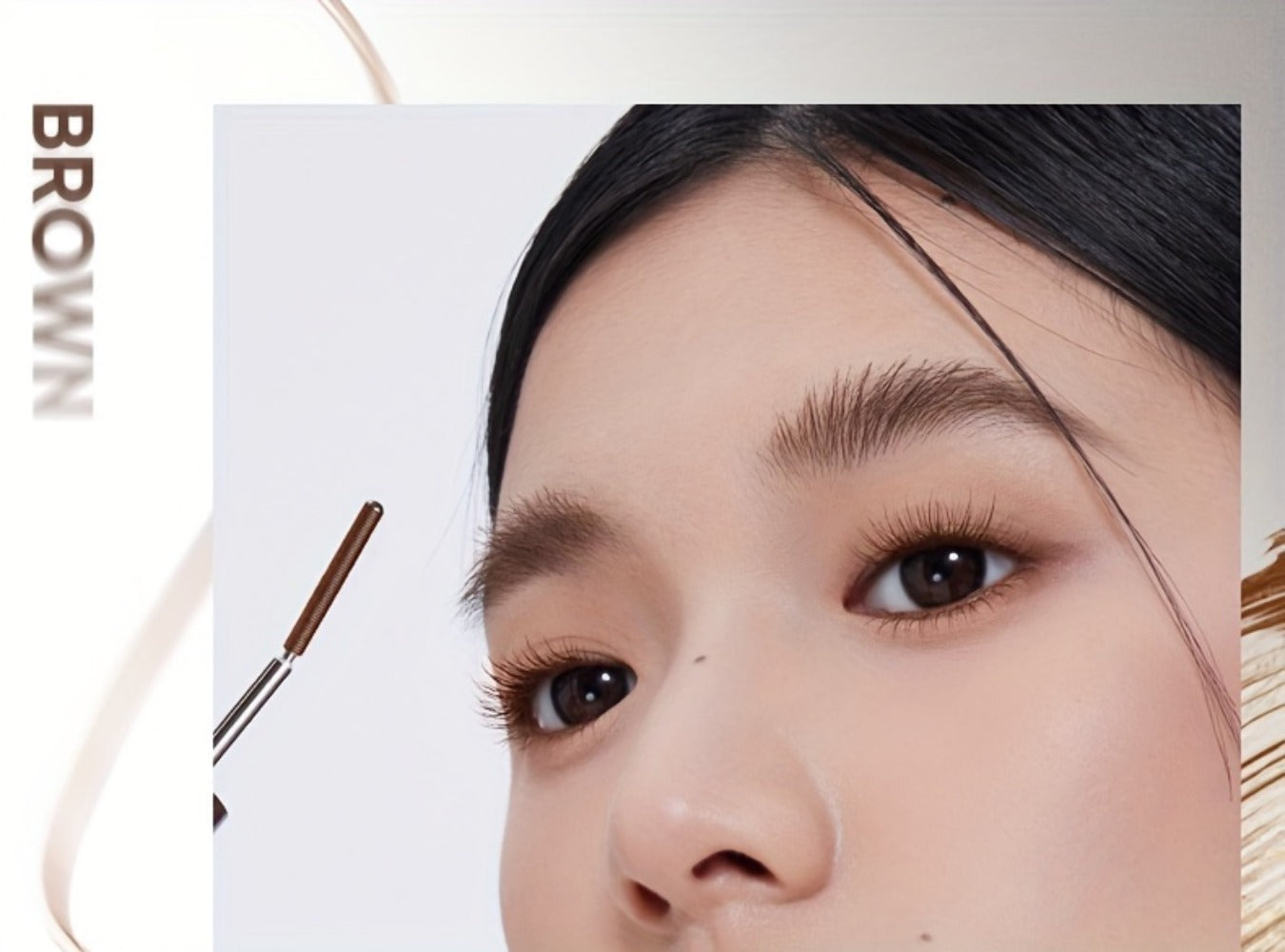 JUDYDOLL Mascara in Black or Brown with Curling or Precision Metal Applicator Designs and Slim Gray Tubes