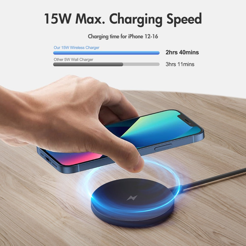 Magnetic Wireless Charging Pad Multi-Pack in White or Black with Two- or Three-Piece Checkout Options