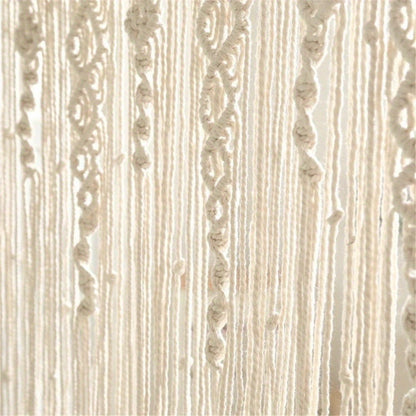 Large Bohemian Macrame-Style Wall Hanging in Four Exact Woven Patterns with Long Fringe Details