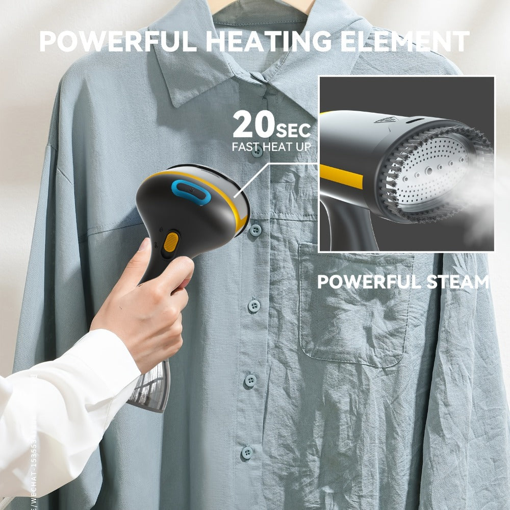 1100W Handheld Garment Steamer with 300ml Tank, Cleaning Brush and Four Color or Model Labels