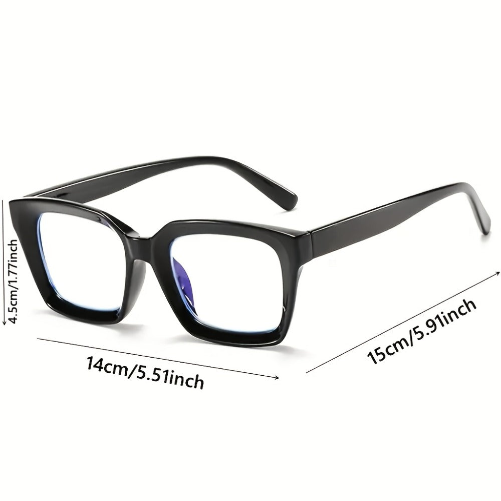 5pcs Candy Color Square Anti-Blue Light Glasses – Unisex Party Eyewear for Women & Men