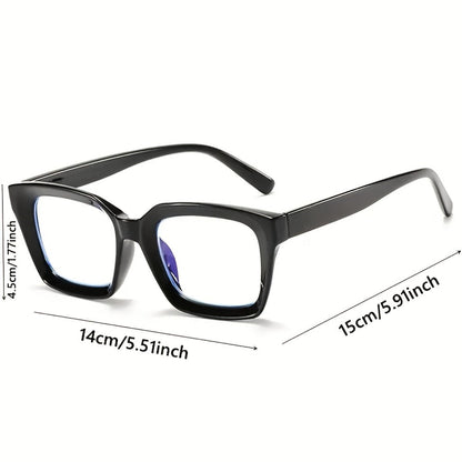 5pcs Candy Color Square Anti-Blue Light Glasses – Unisex Party Eyewear for Women & Men