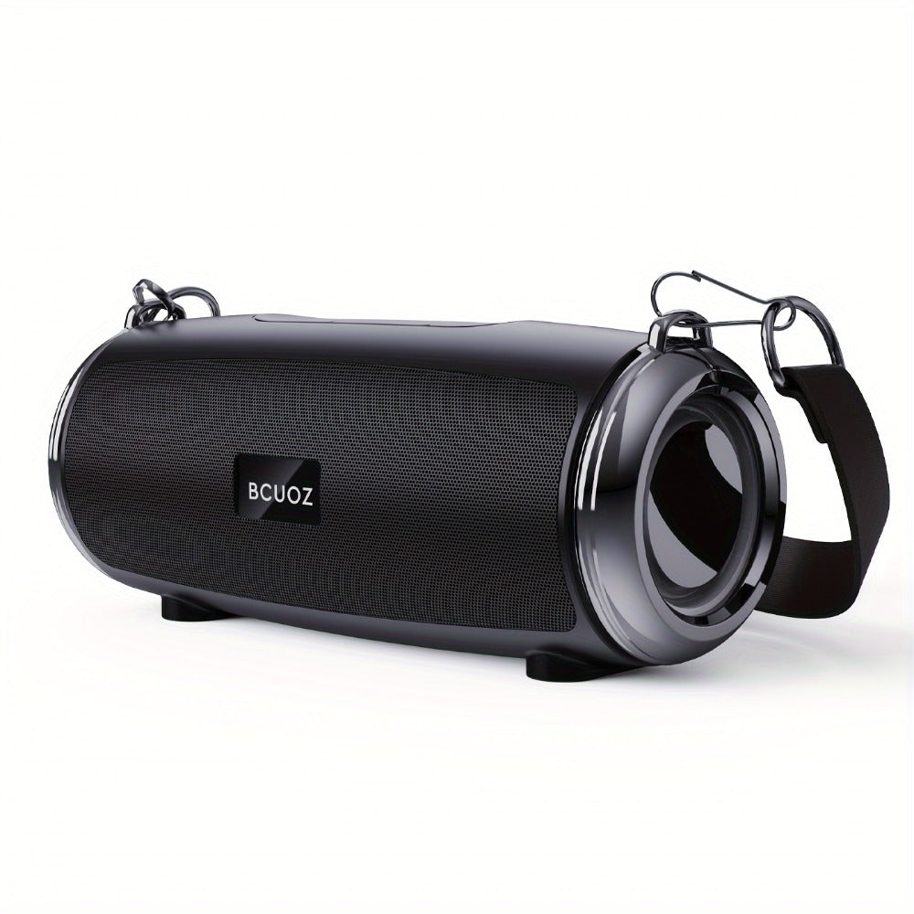 Portable Bluetooth Speaker BCUOZ with 3D Stereo Configuration, TWS, Hands-Free Calls, FM, AUX, USB and TF