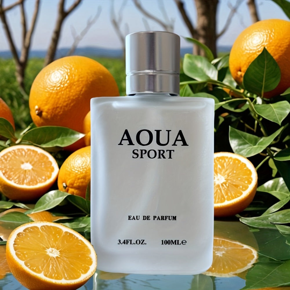 Men's Eau de Parfum Gift Set 3-Pack 3.4 oz Each — AOUA Fresh Citrus Lime Neroli Jasmine Woody Musk | Long-Lasting Masculine EDP Spray | Perfect Gift for Him
