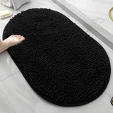 Black-Chenille Oval