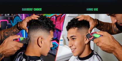 Graffiti Hair Clipper Kit with 7500 RPM Motor, Ten Color-Coded Guide Combs, Storage Case and Grooming Accessories
