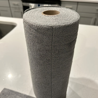 Reusable Tear-Away Cleaning Cloth Roll in Beige, Blue, Green, Pink or Gray with 50- or 100-Piece Options