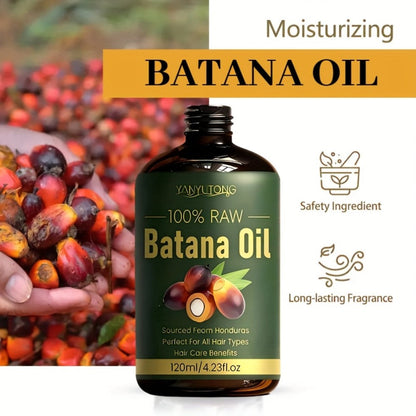 Batana Oil Hair Growth Treatment Large Capacity Deep Moisturizing Hydrating Split End Repair Dry Damaged Hair Scalp Activation Natural Real Ingredients Hair Oil Gift for Women Men All Hair Types