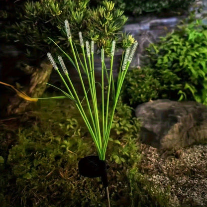 Solar Garden Lights Reed Stakes, IP54 with Warm White or Multicolor in 1/2-Piece Packs for Pond Decor