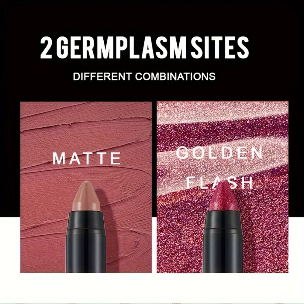 Matte Velvet Crayon Lipstick Gift Box Set 6 Shades Waterproof Long Lasting Highly Pigmented Easy Apply Twist-Up Lip Color for Women All Skin Tones Daily Wear Travel & Gifting