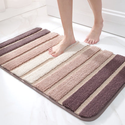 Chenille-Style Bath Rug in Three Color Labels and 16 x 24 or 20 x 32-Inch Checkout Size Options