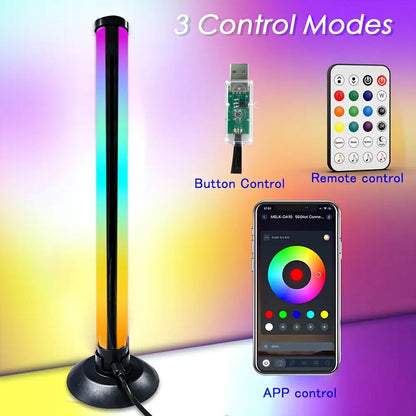 TV Backlight LED Strip 2 Pack RGB IC 16 Million Colors Music Sync App Control - 8 Dynamic Modes USB Powered No Hub Required for Gaming PC Laptop Desktop Monitor Bias Lighting Bedroom Decor