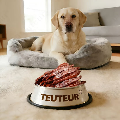 Dog Treats TUTULIFE Beef Tendon Strips and Beef Block Pieces in Three 155g Package Options for Reward Use