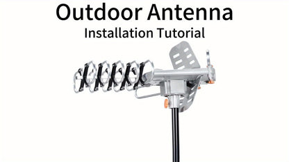 Outdoor TV Antenna 150 Mile No Pole Required - 2026 Easy Setup for Attic or Outdoor, 4K 1080p HD Smart TV VHF UHF, Free Local Channels, Compact Mounting Design