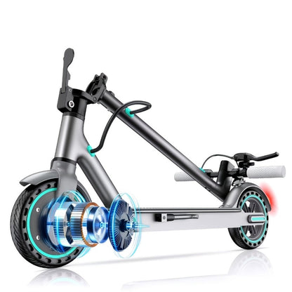 Electric Scooter for Adults 350W Motor 19 MPH 21-Mile Range Foldable with the Listed Color, Size or Set Options for Everyday Use