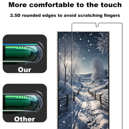 Samsung Galaxy S25 Ultra Screen Protector 8-Pack – 4 Fingerprint Unlock Tempered Glass + 4 3D Camera Lens Protectors, Full Coverage HD Clarity Bundle, Bubble-Free Install