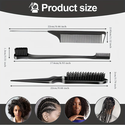 18-Piece Hair Sectioning and Styling Set with Clips, Combs, Parting Tools and Magnetic Wrist Holder