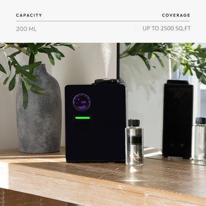 Waterless Cold Air Scent Diffuser with App Control & Programmable Timer, Heatless Essential Oil Diffuser
