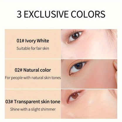Oil Control Setting Powder Kit with Concealer Puff & Brush — Wet & Dry Dual Formula, Water-Resistant extended-wear Matte Finish Face