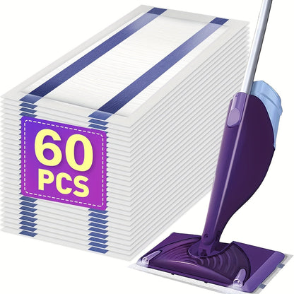 WetJet-Style White Disposable Mop Pad Refills in 30-, 60-, 80- or 120-Count Packs without Pole