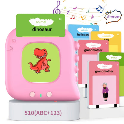 Talking Flash Cards for Kids 224 & 510 Words — Electronic Language Learning Device for Preschoolers Ages 3-6, Speech Therapy Toy, Autism Sensory Educational Gift Boys Girls