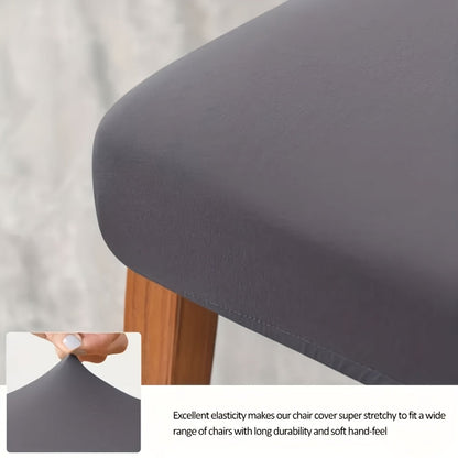 Chair Cover Set of 4 or 6 Stretch Jacquard Dining Slipcovers in Nine Available Color Choices