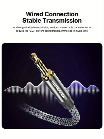 USB-C to 3.5 mm Audio Adapter with DAC and TRRS Jack for Phone, Tablet, Laptop and Car Audio Connections
