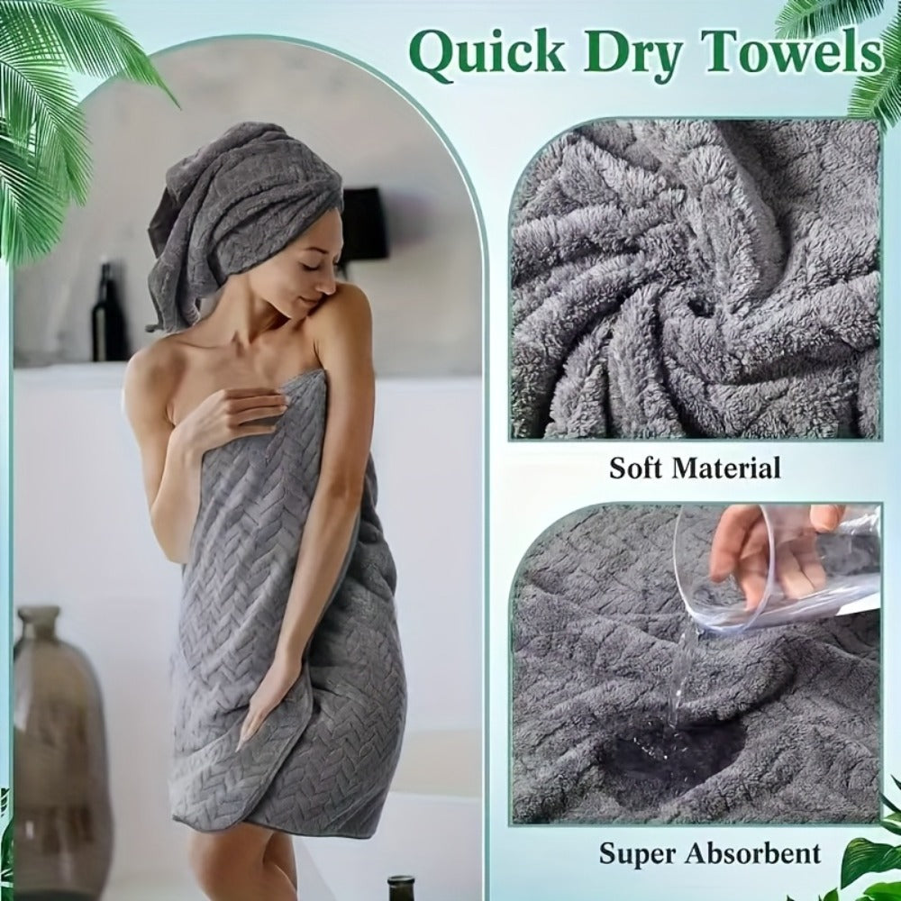 Bath Towels Set 18 or 20 Piece Coral Fleece Mix with Washcloths and Bath Ball in Multiple Colors