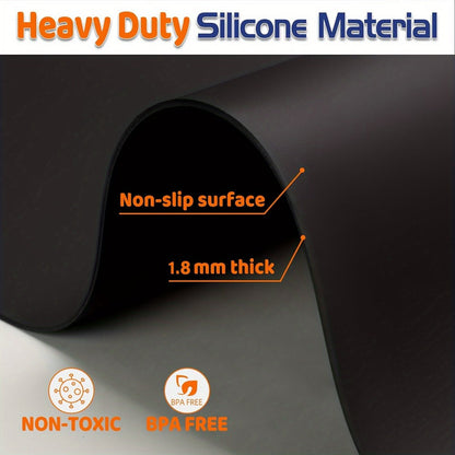 Extra Large Silicone Mat for Kitchen Counter, Heat Resistant Countertop Protector, Nonstick Craft Mat & Placemat