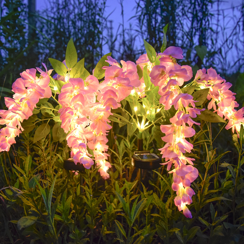 Solar Wisteria Flower Garden Light 52 LED, 2 Modes Waterproof