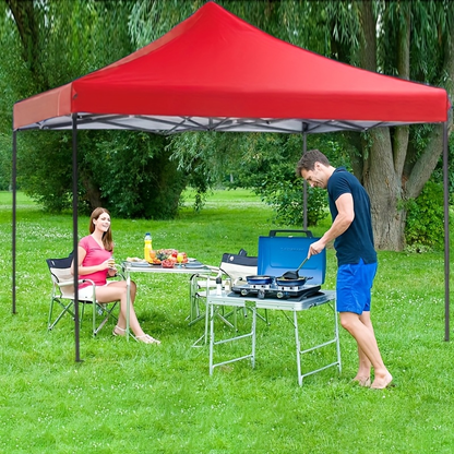 Sun Shelter 10x10 FT Pop Up Canopy Camping Party Tent 100 Sq Ft