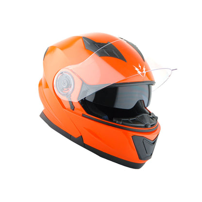 Motorcycle Modular Full Face Helmet Flip Up Dual Visor Sun Shield with Optional LED Tail Light 3 Modes Removable Washable Interior, Multiple Colors S M L XL — Modular901