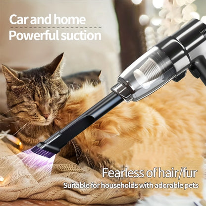 Corded Handheld Car Vacuum Cleaner with 3KPa Source Rating, 3m Power Cord, Brush and Crevice Nozzles in Five Colors