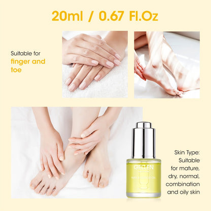 Cuticle Oil Treatment Set 2pcs 0.68oz Each Nourishing Hydrating — Moisturizer for Dry Cracked Cuticles & Brittle Nails, Strengthening Nail Care Pen for Women, Christmas Birthday Gift