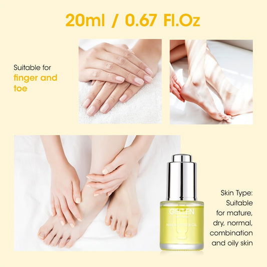 Cuticle Oil Treatment Set 2pcs 0.68oz Each Nourishing Hydrating — Moisturizer for Dry Cracked Cuticles & Brittle Nails, Strengthening Nail Care Pen for Women, Christmas Birthday Gift