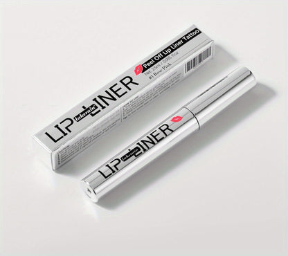 Four-Color Two-in-One Lip Stain Pen Set with Liner Tip and Matte Finish for Daily Makeup Looks