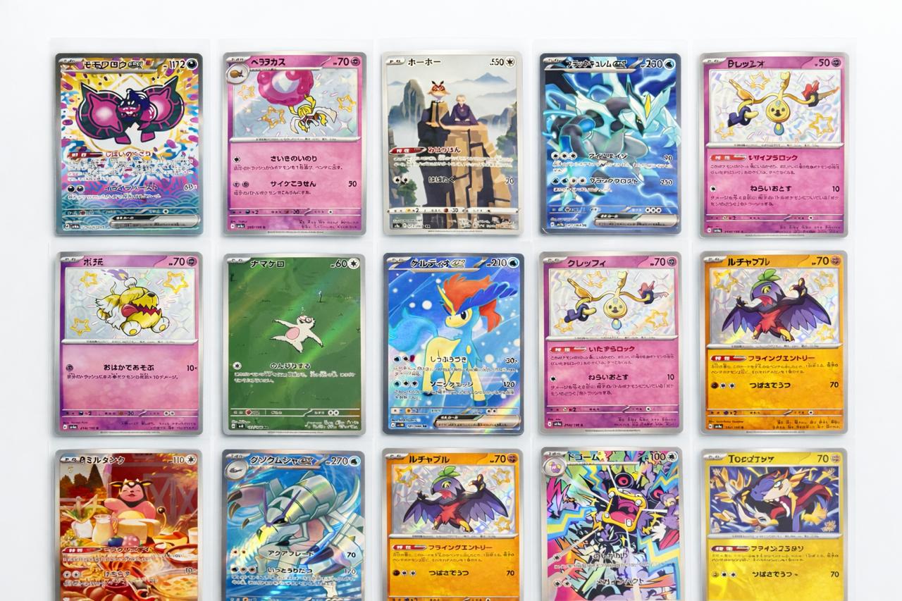 Pokemon Mystery Pack 20 Cards – 1 Guaranteed EX V GX Shiny or Higher | Multi-Language Japanese Chinese English Mix | Collector Gift for Kids & Pokemon Fans
