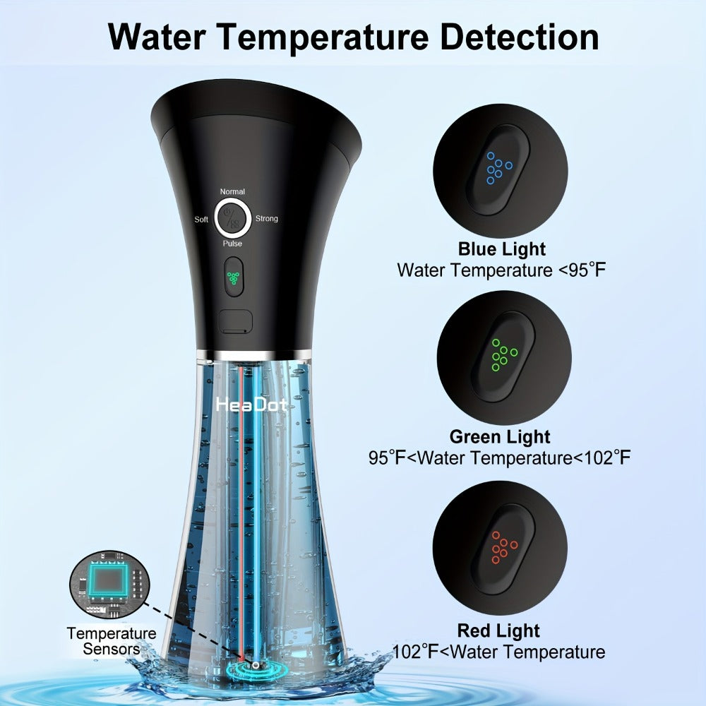 Electric Ear Wax Removal System – Water-Powered Ear Irrigation Flusher, IPX7 Waterproof, Safe & Effective Ear Cleaning Tool for Wax Buildup