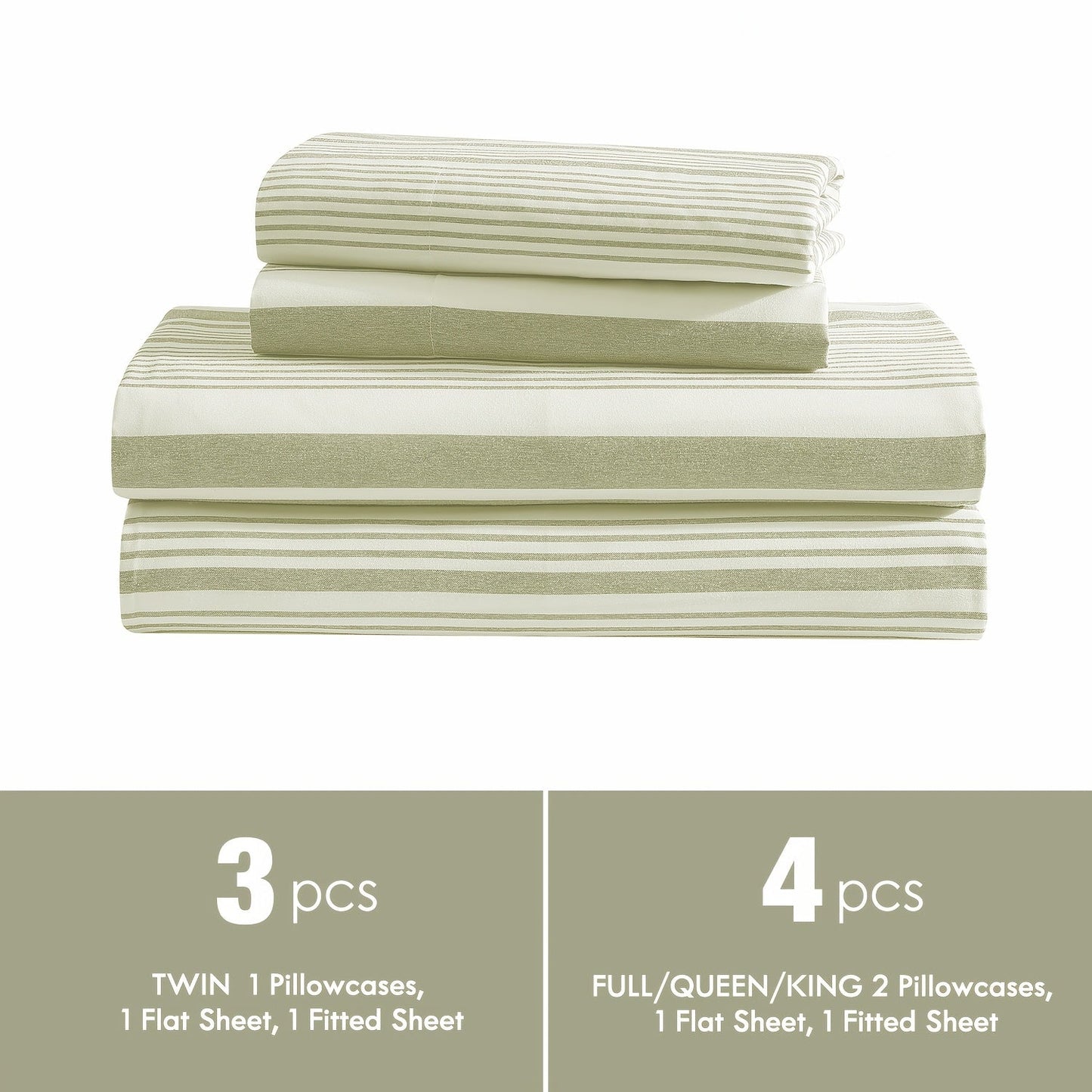 Bed Sheet Set Sanded Polyester Microfiber with 35–39 cm Pocket and Solid or Stripe Pattern Options