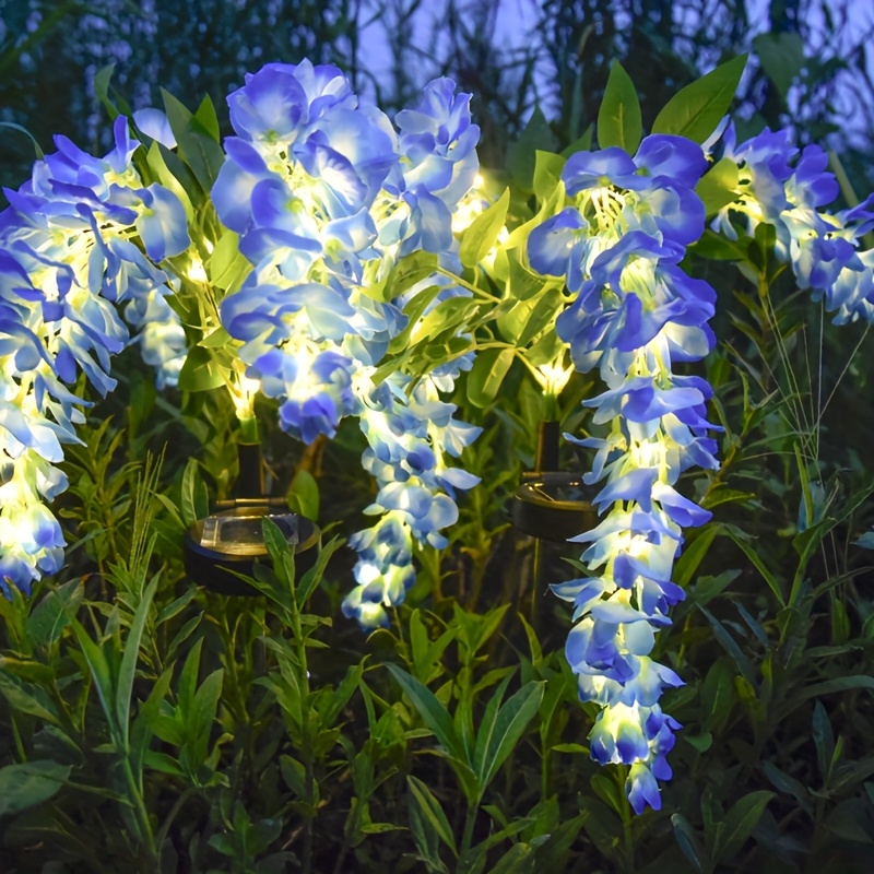 Solar Wisteria Flower Garden Light 52 LED, 2 Modes Waterproof