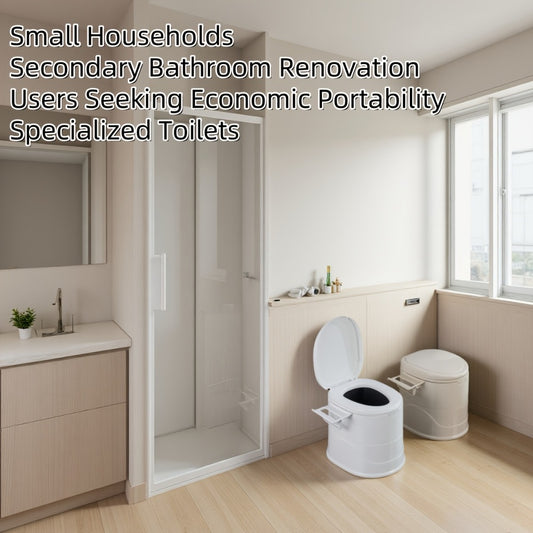 Portable Toilet with Lid Odor Control Tissue Holder Lightweight Camping Toilet for RV Camper Outdoor Travel Hiking Emergency Use No Electricity Required, Khaki