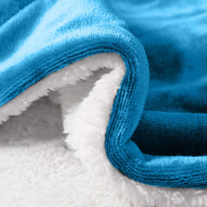480GSM Sherpa Fleece Blanket – Double-Sided Heavy Warm Throw for Couch, Bed & Travel, Reversible All Season, 13 Colors, 3 Sizes