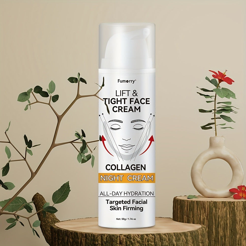 50 g Snail Mucin and Collagen Night Cream for a Daily Evening Moisturizing Facial Skin Care Routine