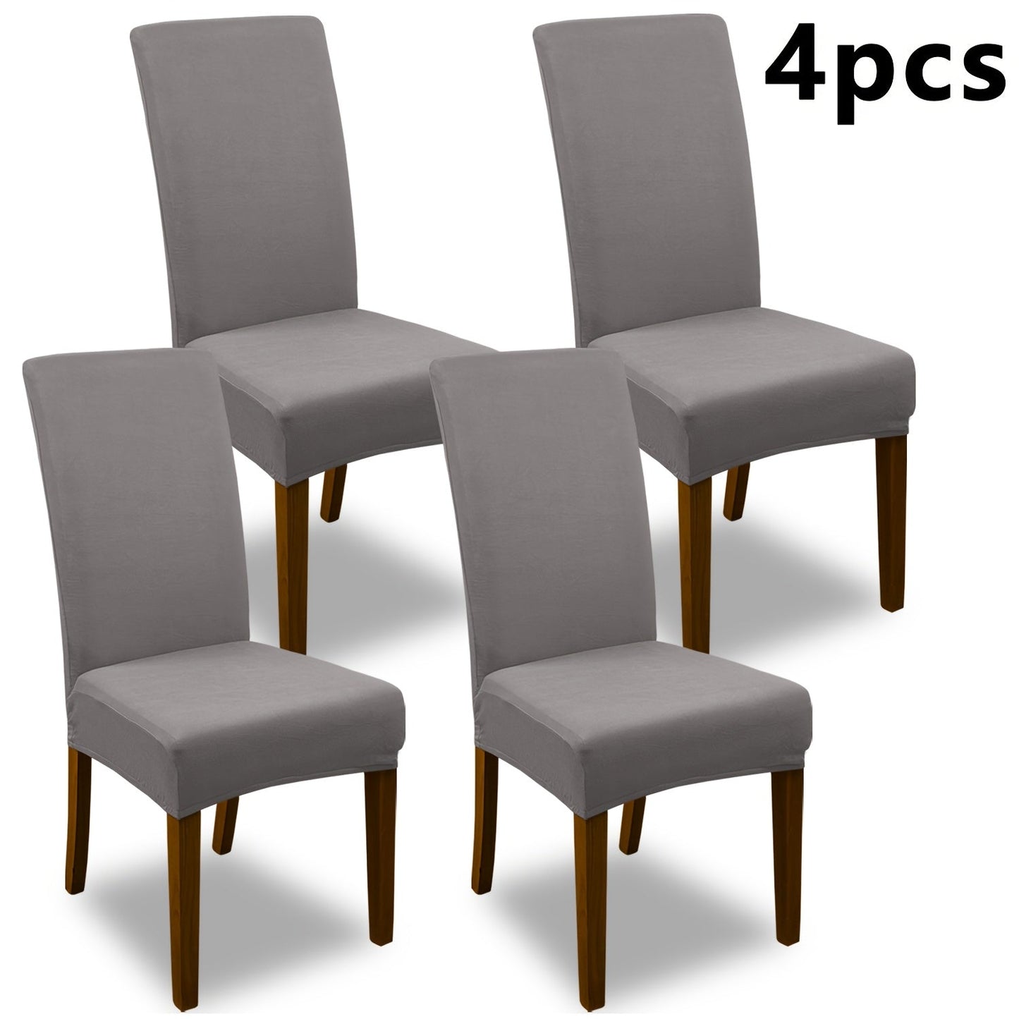 Chair Cover Set of 4 or 6 Stretch Jacquard Dining Slipcovers in Nine Available Color Choices