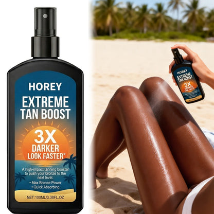 Black Pump Self-Tanning Spray 100ml with Coconut Oil and Avocado Extract Labeling for Body Application