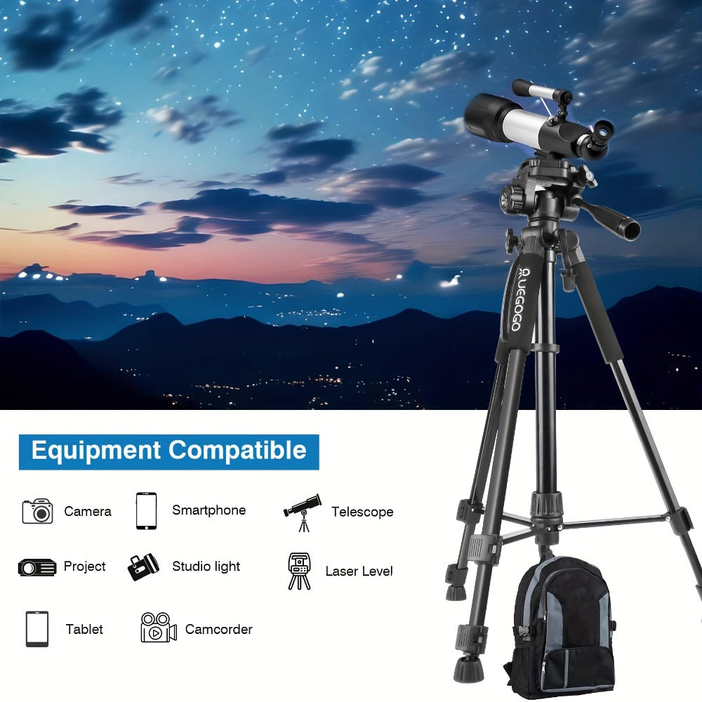 Camera Tripod 5ft Heavy Duty for DSLR & Mirrorless with Phone Holder & Storage Bag – Portable Professional Video Stand for Photography, Vlogging, Streaming, YouTube & Travel