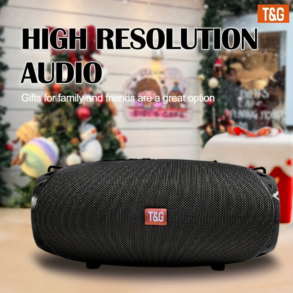 Portable Bluetooth Speaker TG534 with Dual Drivers, TWS, FM Radio, TF, USB and Built-In Microphone