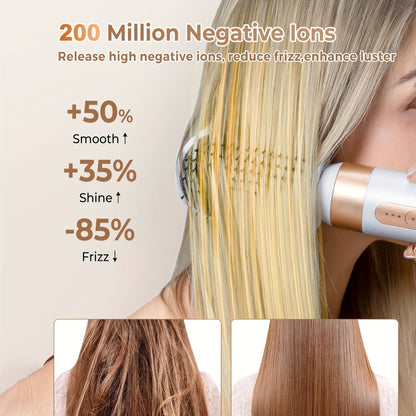 7-in-1 Hot Air Brush Hair Styling Tool with 110,000 RPM Motor, Diffuser and Attachment Set