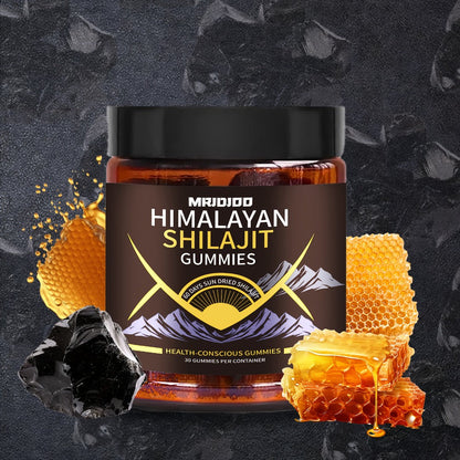 Herbal Supplements with Himiyer Label, Shilajit Fulvic Humic Acid and Manuka Honey Gummies, 30 or 60 Count